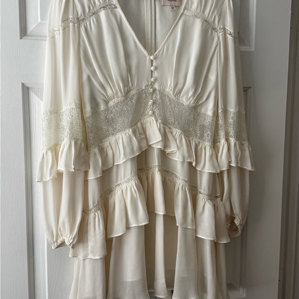 Ivory Ruffle Tiered Boho